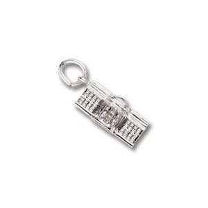  3024 White House Charm   Sterling Silver Jewelry
