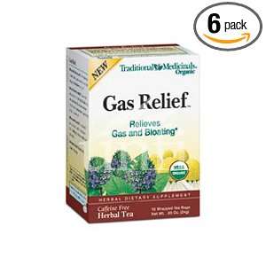 Traditional Medicinals Gas Relief (6x16bag):  Grocery 