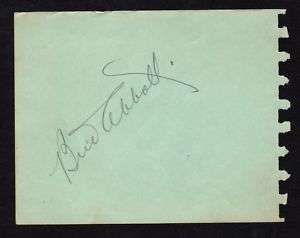 1933 ABBOTT & COSTELLO Signed Album Pages BOTH!  