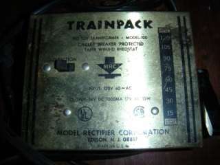 TRAINPACK HO TOY TRAIN TRANSFORMERS MODEL 100 & 20C  