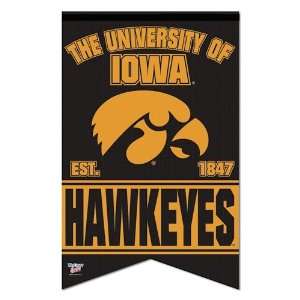    Iowa Hawkeyes Banner Felt College Flag: Patio, Lawn & Garden