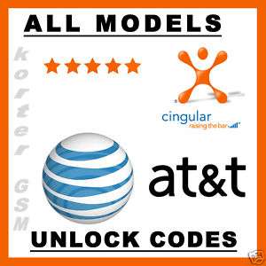 UNLOCK Code 4 AT&T/Cingular Samsung D807 X497 ZX10 ZX20  