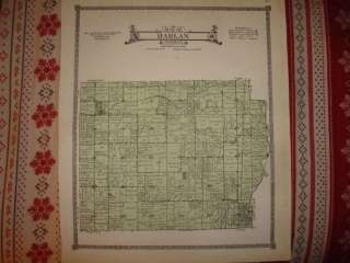 GROUP LOT OF 17 ANTIQUE PAGE COUNTY IOWA MAP CLARINDA SHENANDOAH 