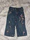 OLD NAVY Girls Jeans w Fake Pink Fur on Ankles 6 8 Mos  