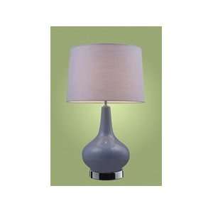   Purple & Chrome Table Lamp   Item EL 3936 1: Home Improvement