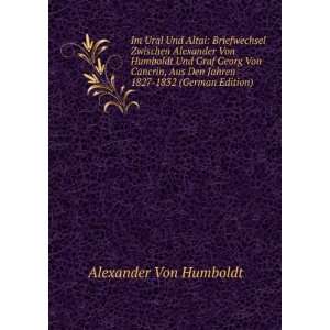   Den Jahren 1827 1832 (German Edition) Alexander Von Humboldt Books