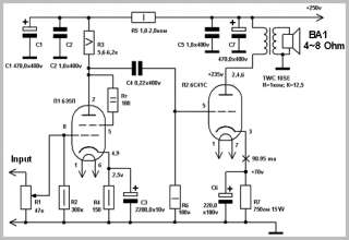 tis a circuit of simple audio amplifier (Single output cascade 