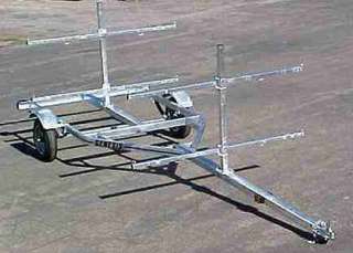 Canoe or 8 Kayak Galvanized Trailer NEW  