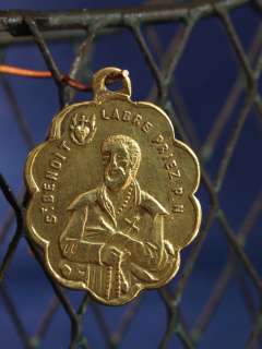 FRENCH RELIGIOUS MEDAL LABRE PATRON SAINT OF UNMARRIED  