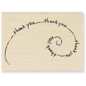  Stampendous Rubber Stamp Thank you Swirl: Arts, Crafts 