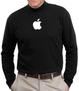 Steve Jobs Apple LOGO RIP mock turtleneck T Shirt tee tribute memorial 