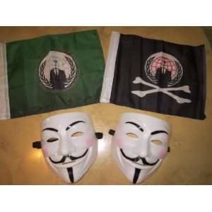   Flag & 2 Mask Occupy package 99% 4Chan 9gag 
