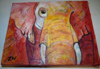 Artist Painting Animal Elephant Marcie Ziv  