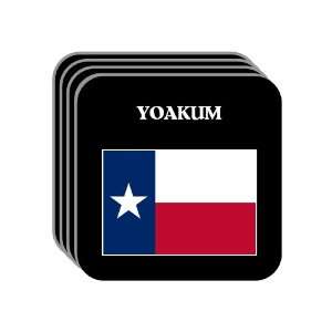  US State Flag   YOAKUM, Texas (TX) Set of 4 Mini Mousepad 