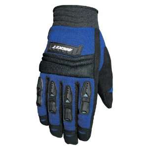   Rocket Velocity Mens Motorcycle Gloves Blue/Black Large L 1056 4204
