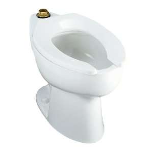KOHLER K 4302 0 Highcrest Elongated Toilet Bowl with Top Spud, White 