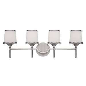   4385 4 SN Hagen 4 Light Bathroom Wall Sconce in Satin Nickel 8 4385 4