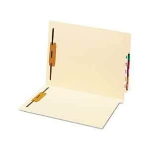   : Globe Weis End Tab Folders with Fasteners (44115): Office Products