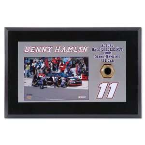Denny Hamlin Race Used Lug Nut Plaque