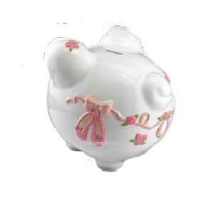  Piggy Bank with Ballet Slippers Baby
