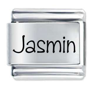  Name Jasmin Gift Laser Italian Charm: Pugster: Jewelry