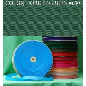  50yards SOLID POLYESTER GROSGRAIN RIBBON Forest Green #630 