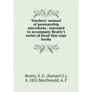  Teachers manual of penmanship microform : intended to 