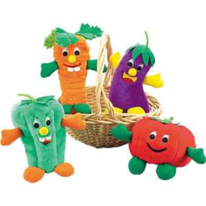 Zanies Plush Toys for Dogs Giggling Veggies Pet Toy  