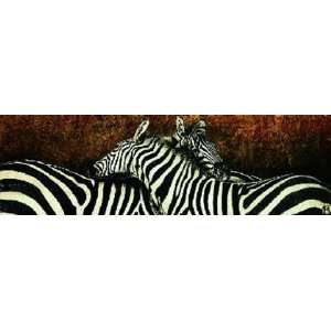  Les deux zebres by Fabienne Arietti 39x12