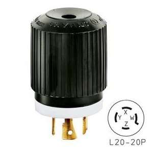   ® Plug, L20 20, 20a, 3ph 347/600v Ac, Black/White: Home Improvement