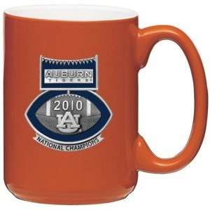 Auburn Tigers 2010 BCS National Champions Football Logo Orange Coffee 