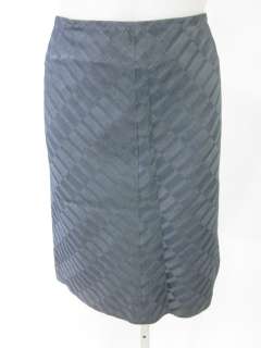 ELIE TAHARI Blue Straight Pencil Knee Length Skirt Sz 6  