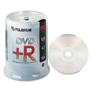  Fuji® DVD+R Recordable Disc DISC,DVD+R,4.7,16X,100PK 7703 