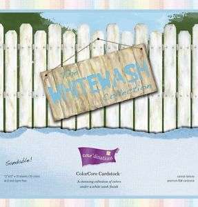 WHITEWASH 20pk Cardstock 12x12   Coredinations  