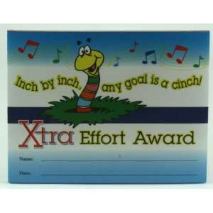  CMC Xtra Effort Award Certificate Musical Instruments