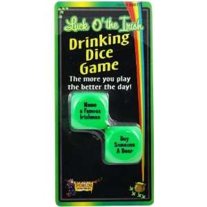    Luck O The Irish Drinking Dice Game F#60077: Everything Else