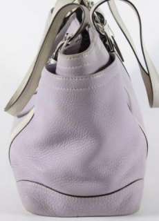 Coach Lavender Purple Leather Tote Diaper Bag Handbag  