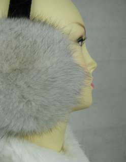 This real fuller and thicker FOX fur ear muffs is absolutely soft and 