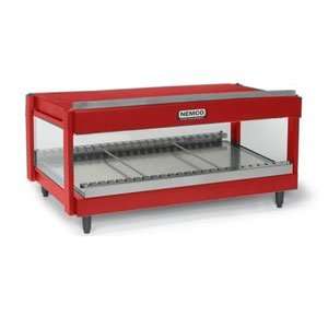 Nemco 6480 181R Red 18 Horizontal Single Shelf Merchandiser   120V