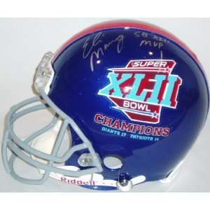   Super Bowl XLII Decal Authentic ProLine Riddell Helmet w/SB XLII MVP