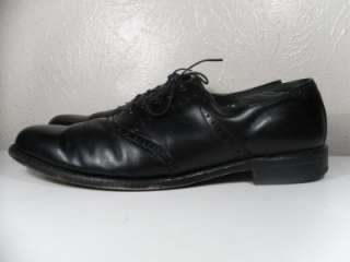 13A[Men]Black VTG FOOT JOY CLASSICS Oxford, Made In USA  