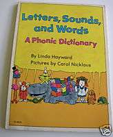 LETTERS, SOUNDS, & WORDS A PHONIC DICTIONARY  