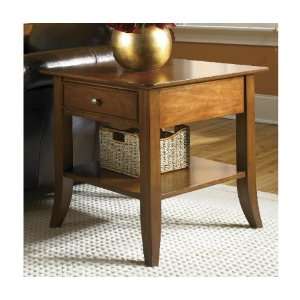   Crossings Rectangular End Table Fawn Cherry 69009