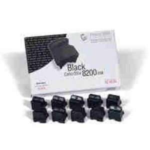  Xerox colorstix Black Solid Inks 10PK Compatibility Phaser 8200 