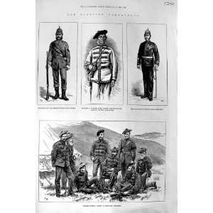   1881 BORDER RIFLES OFFICERS SCOTTISH VOLUNTEERS BALMER
