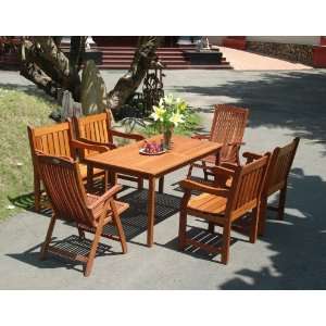  V98SET7 Balthazar Rectangular Table and Armchair Outdoor 