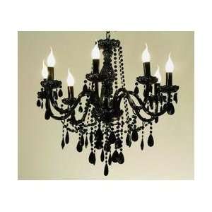  Balck Gothic Candle Chandelier   UR870 8: Home & Kitchen