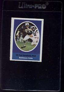 1972 SUNOCO STAMPS TED HENDRICKS RC NMMT *1441  
