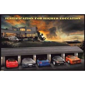   Sports Car Mansion College Humor Poster 24 x 36 inches