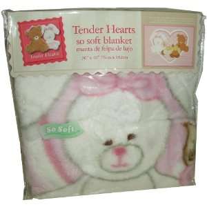 Tender Hearts So Soft Blanket by Dolly 30 x 40 Baby